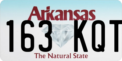 AR license plate 163KQT