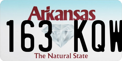 AR license plate 163KQW