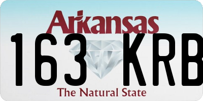 AR license plate 163KRB