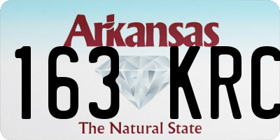 AR license plate 163KRC