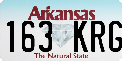 AR license plate 163KRG