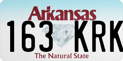 AR license plate 163KRK