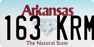 AR license plate 163KRM