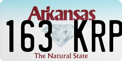 AR license plate 163KRP