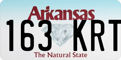 AR license plate 163KRT