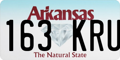 AR license plate 163KRU