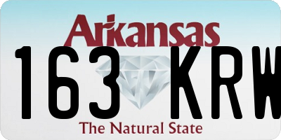 AR license plate 163KRW