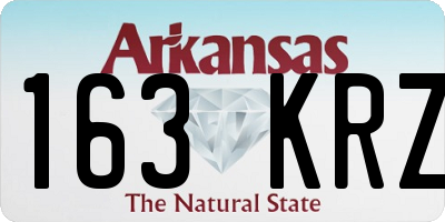 AR license plate 163KRZ