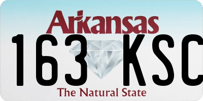 AR license plate 163KSC