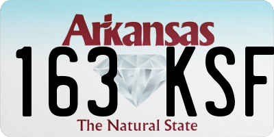 AR license plate 163KSF
