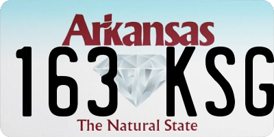 AR license plate 163KSG