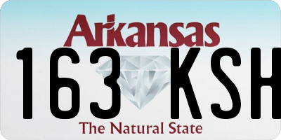 AR license plate 163KSH