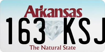 AR license plate 163KSJ