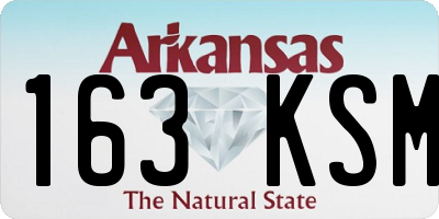 AR license plate 163KSM