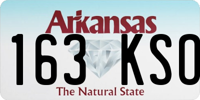 AR license plate 163KSO