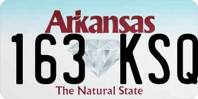 AR license plate 163KSQ