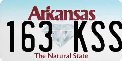 AR license plate 163KSS