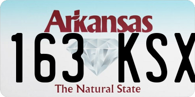 AR license plate 163KSX