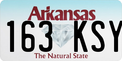 AR license plate 163KSY
