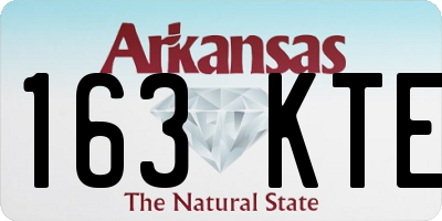AR license plate 163KTE