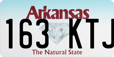 AR license plate 163KTJ