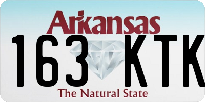 AR license plate 163KTK