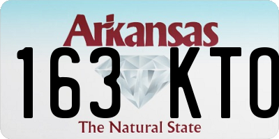AR license plate 163KTO