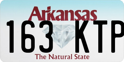 AR license plate 163KTP