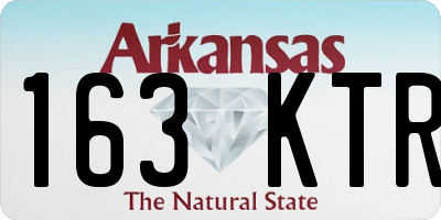 AR license plate 163KTR