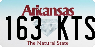 AR license plate 163KTS