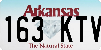 AR license plate 163KTV