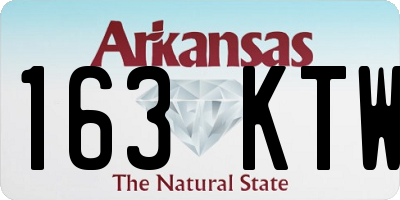 AR license plate 163KTW