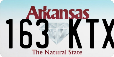 AR license plate 163KTX