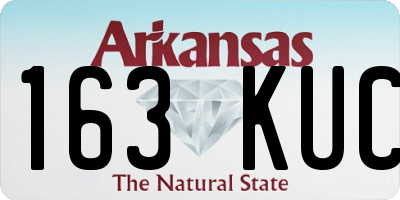 AR license plate 163KUC