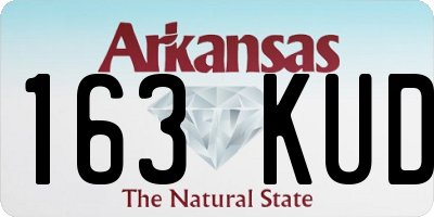 AR license plate 163KUD