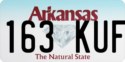 AR license plate 163KUF