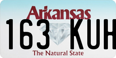 AR license plate 163KUH