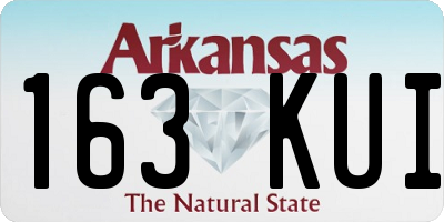 AR license plate 163KUI