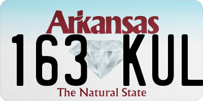 AR license plate 163KUL