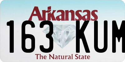 AR license plate 163KUM
