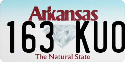 AR license plate 163KUO