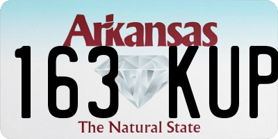 AR license plate 163KUP