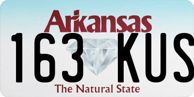 AR license plate 163KUS