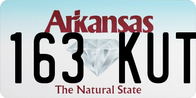 AR license plate 163KUT