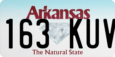 AR license plate 163KUV