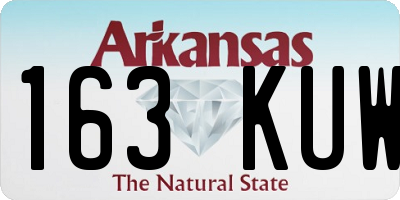 AR license plate 163KUW