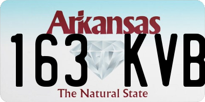 AR license plate 163KVB