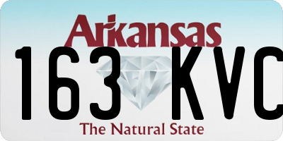 AR license plate 163KVC