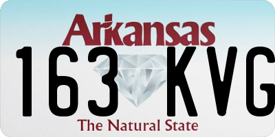 AR license plate 163KVG
