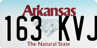 AR license plate 163KVJ